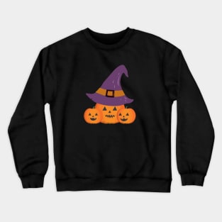 Halloween pumpkin head Crewneck Sweatshirt